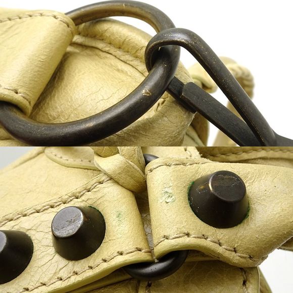 Balenciaga Classic Mini City 2way Bag Leather Beige - Picture 8 of 9